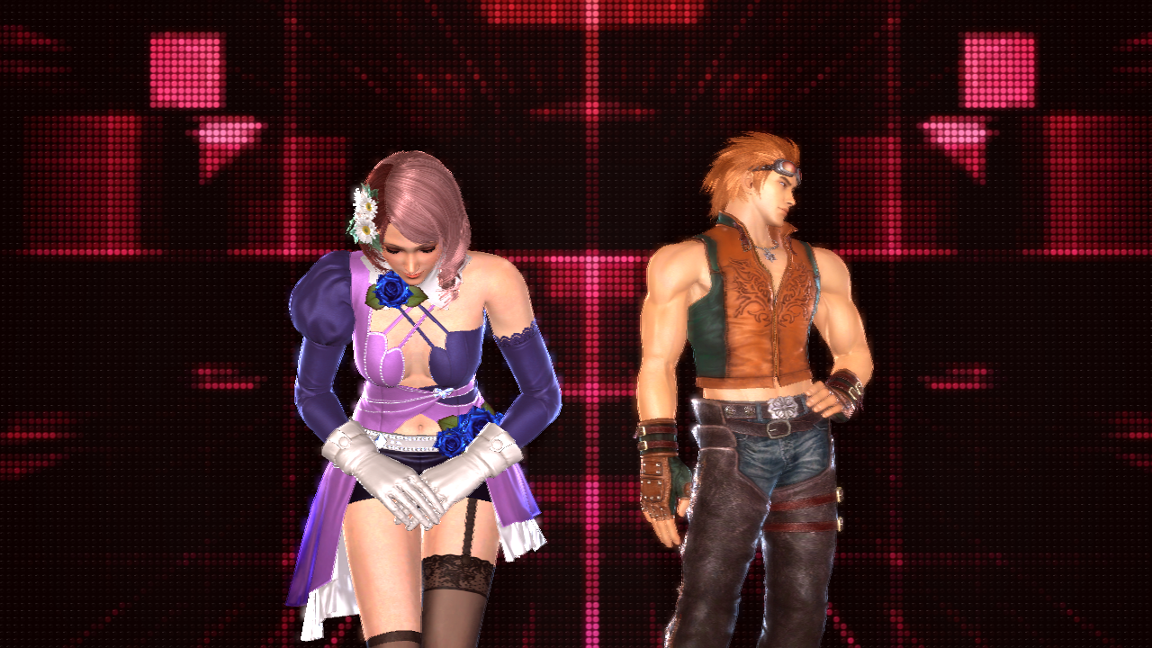 Alisa and Hwoarang posing together
