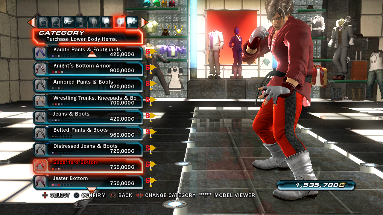 Tekken Tag Tournament 2 main menu